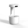 Anti-Gravity Water Droplet Humidifier with LED Clock