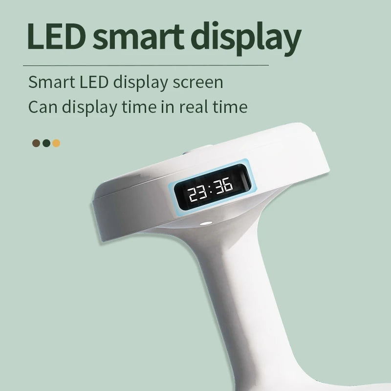 Anti-Gravity Water Droplet Humidifier with LED Clock